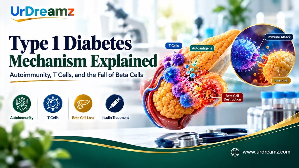 Type 1 Diabetes Mechanism Explained: Autoimmunity, T Cells, and the Fall of Beta Cells