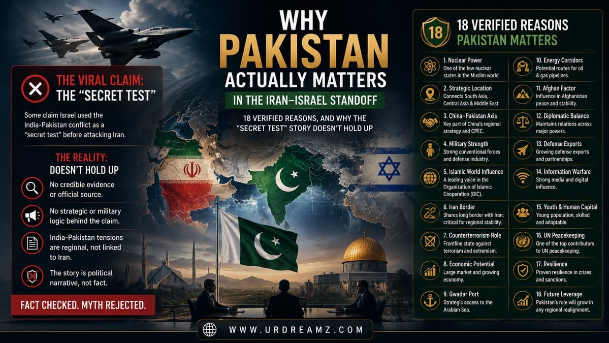 Why Pakistan Actually Matters in the Iran-Israel Standoff: 18 Verified Reasons, and Why the "Secret Test" Story Doesn't Hold Up - secondary image
