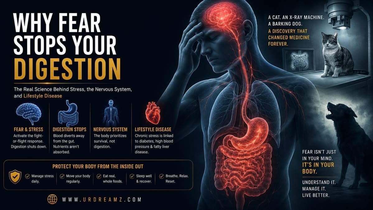 Why Fear Stops Your Digestion: The Real Science Behind Stress, the Nervous System, and Lifestyle Disease