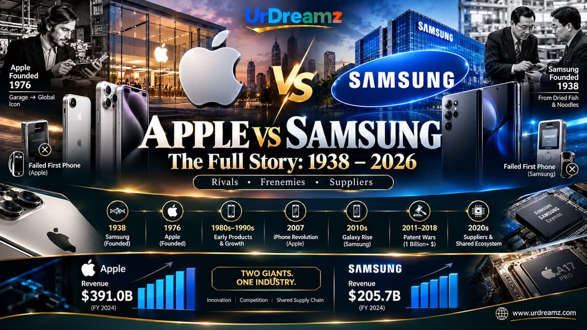Apple vs Samsung: The Full Story From 1938 to 2026, Rivals, Frenemies and Suppliers