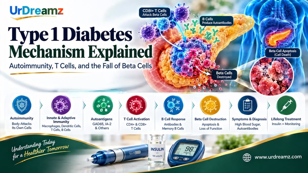 Type 1 Diabetes Mechanism Explained: Autoimmunity, T Cells, and the Fall of Beta Cells - secondary image