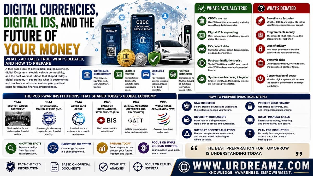 Digital Currencies, Digital IDs, and the Future of Your Money: What's Actually True, What's Debated, and How to Prepare