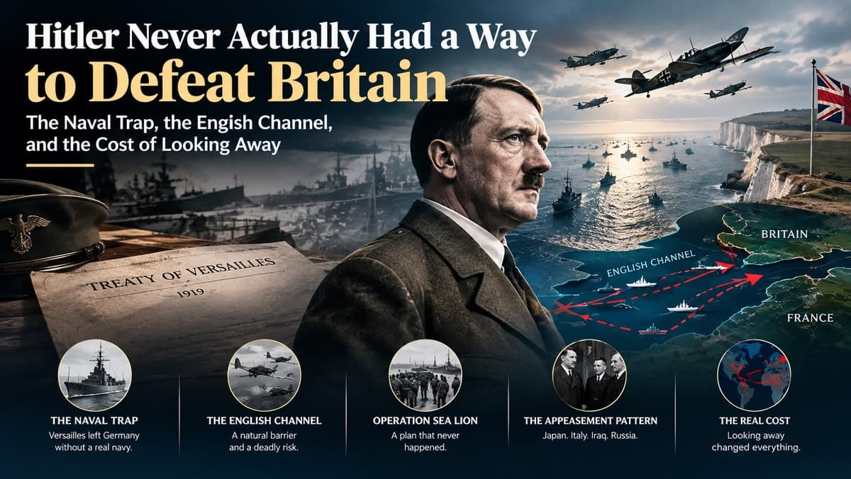 Hitler Never Actually Had a Way to Defeat Britain: The Naval Trap, the English Channel, and the Cost of Looking Away