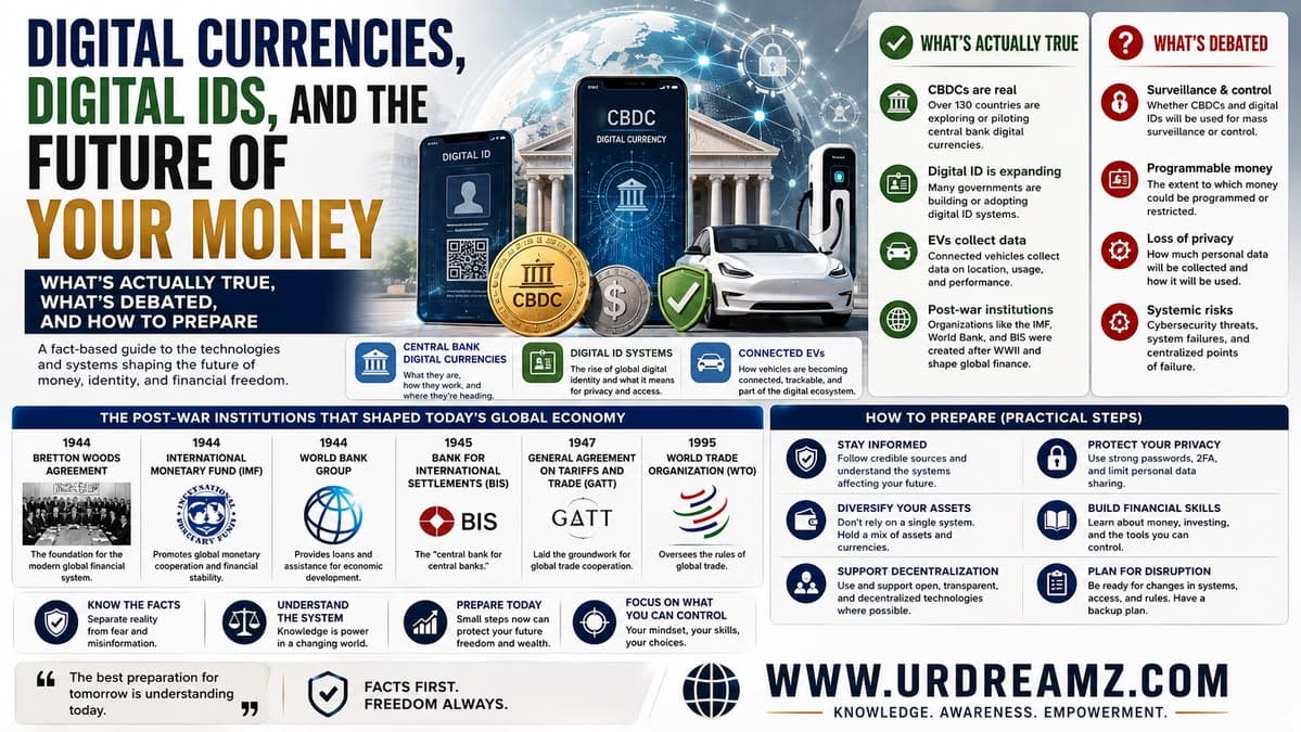Digital Currencies, Digital IDs, and the Future of Your Money: What's Actually True, What's Debated, and How to Prepare - secondary image