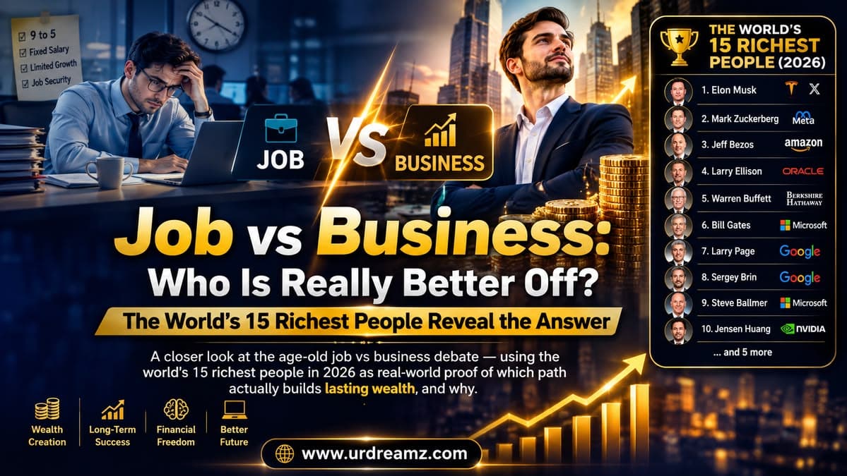 Job vs Business: Who Is Really Better Off? The World's 15 Richest People Reveal the Answer
