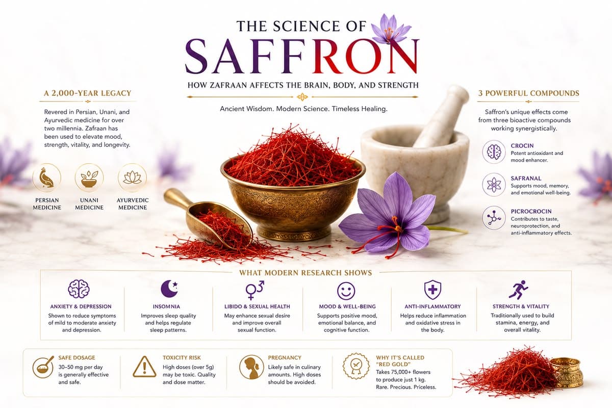 The Science of Saffron: How Zafraan Affects the Brain, Body, and Strength - secondary image