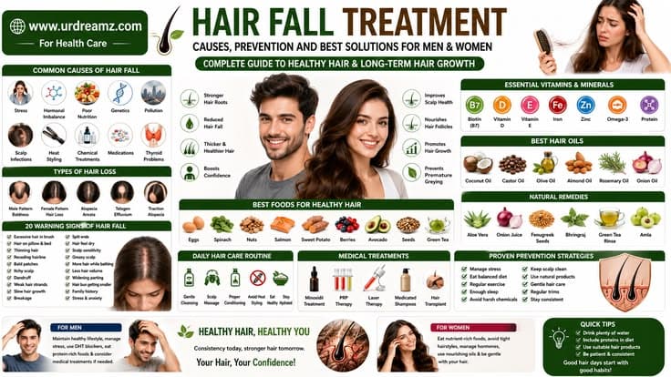 Hair Fall Treatment: Causes, Prevention and Best Solutions for Men and Women