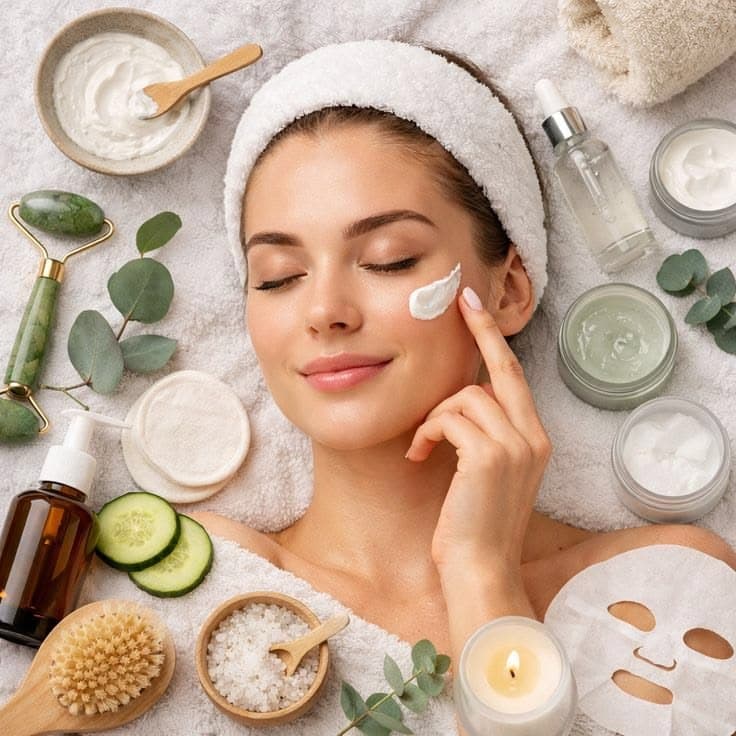 Complete Skincare & Hair Care Guide: Natural Beauty Secrets, Glowing Skin Tips, Hair Growth Remedies & Anti-Aging Routines for Women & Men