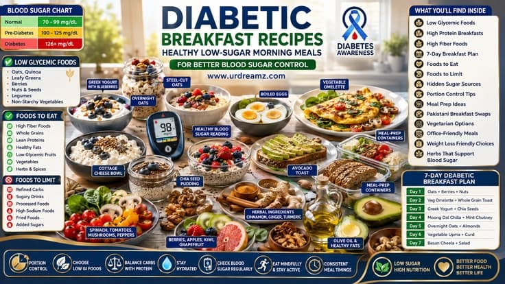 Diabetic Breakfast Recipes: Healthy Low-Sugar Morning Meals for Better Blood Sugar Control