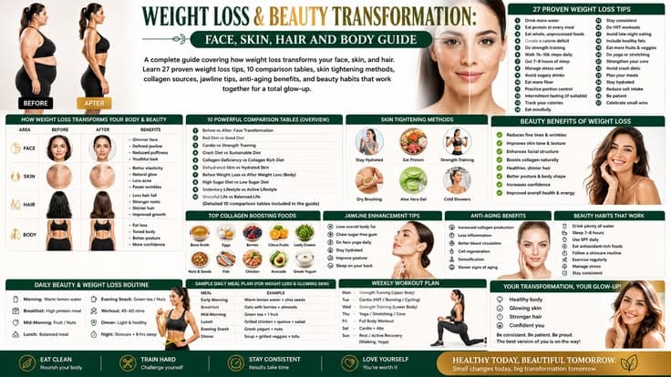 Weight Loss & Beauty Transformation: Face, Skin, Hair and Body Guide