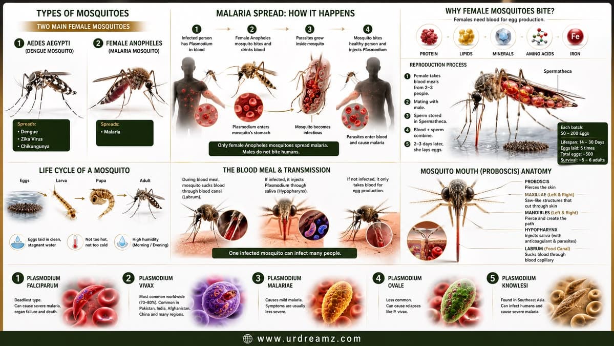 Malaria Disease: The Parasite Behind Malaria & The Mosquito That Spreads It
