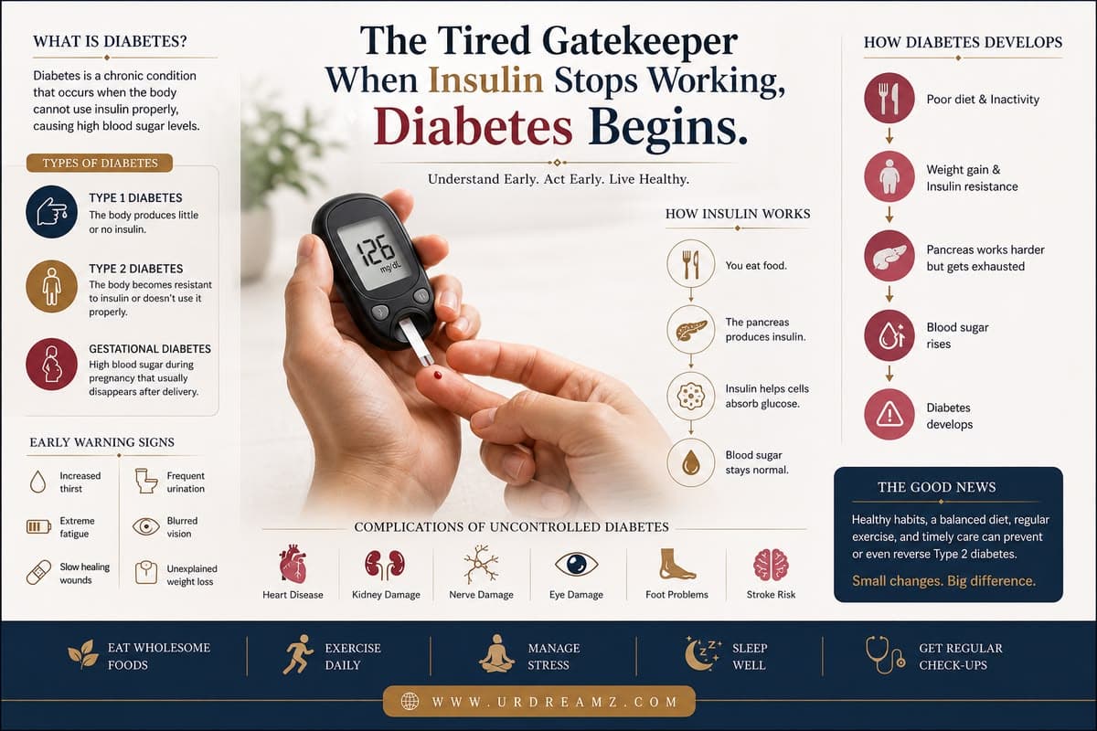The Tired Gatekeeper: The Real Reason Insulin Quietly Stops Working — And Why Diabetes Isn't the Sudden Enemy You Think It Is