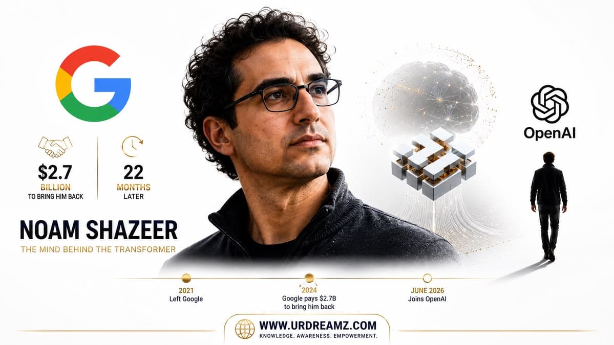Google Paid $2.7 Billion to Bring Him Back — Then Lost Him Again in 22 Months. The Full Story of Noam Shazeer
