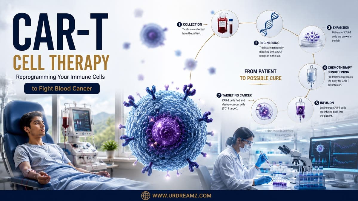 CAR-T Cell Therapy Explained: How Doctors Reprogram Your Own Immune Cells to Cure Blood Cancer