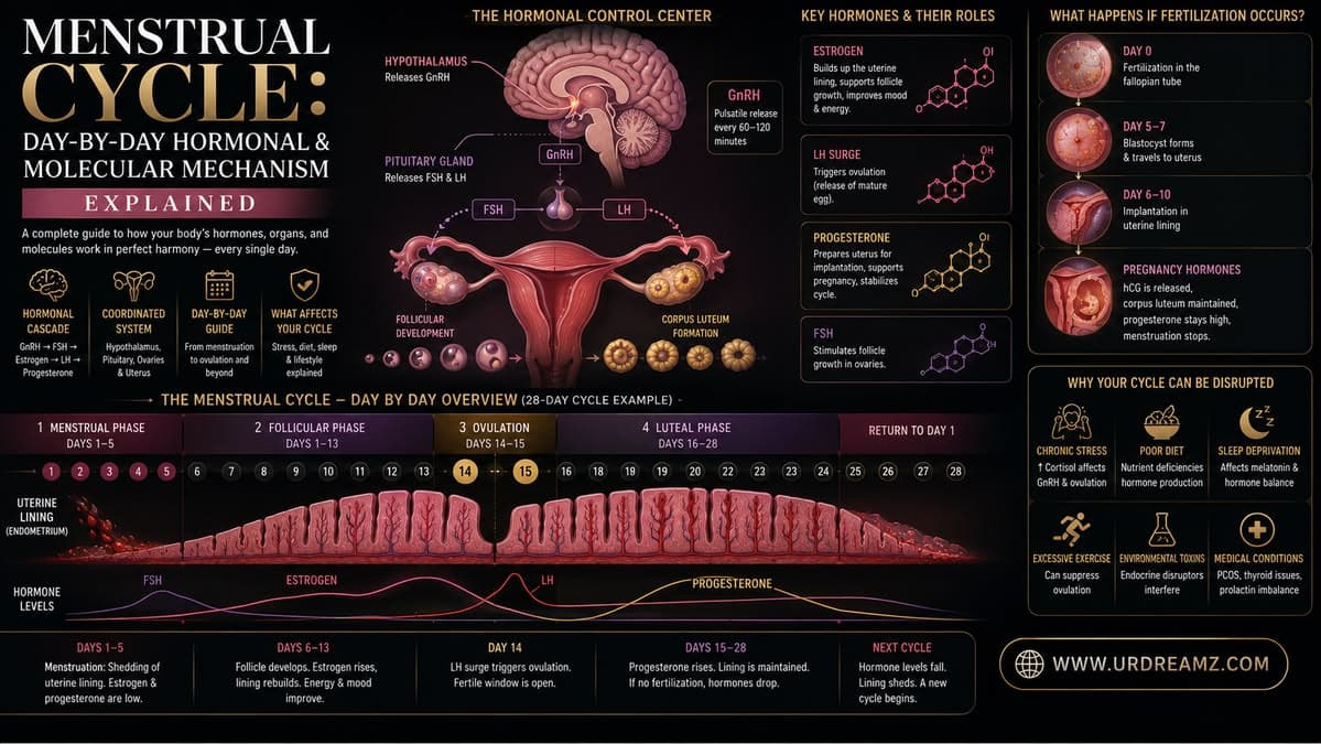 Menstrual Cycle: Day-by-Day Hormonal & Molecular Mechanism Explained - secondary image
