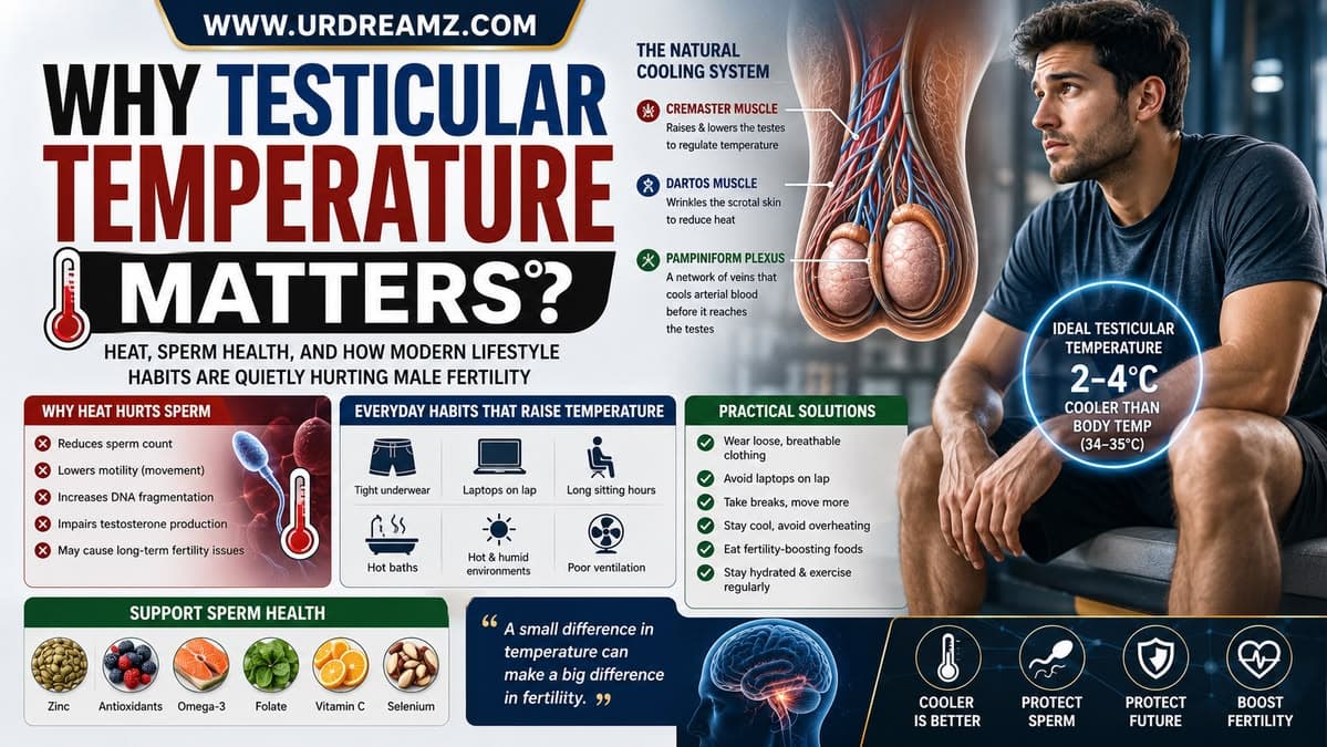 Why Testicular Temperature Matters: Heat, Sperm Health, and How Modern Lifestyle Habits Are Quietly Hurting Male Fertility