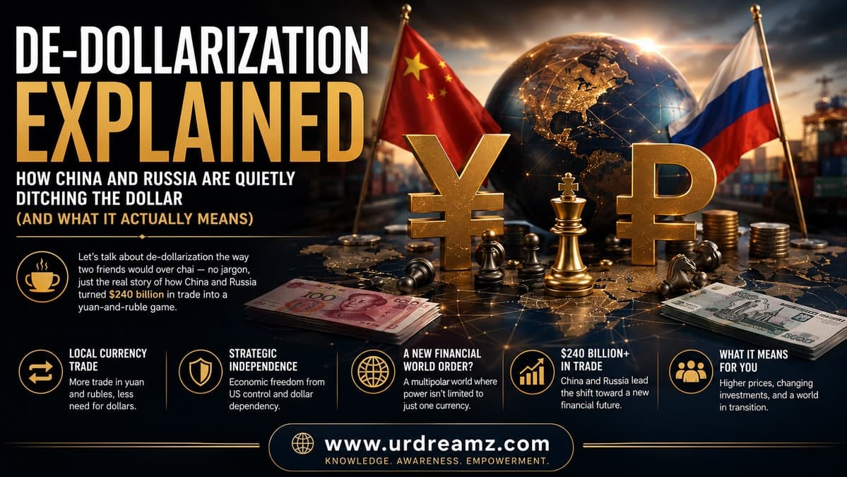 De-Dollarization Explained: How China and Russia Are Quietly Ditching the Dollar (And What It Actually Means)