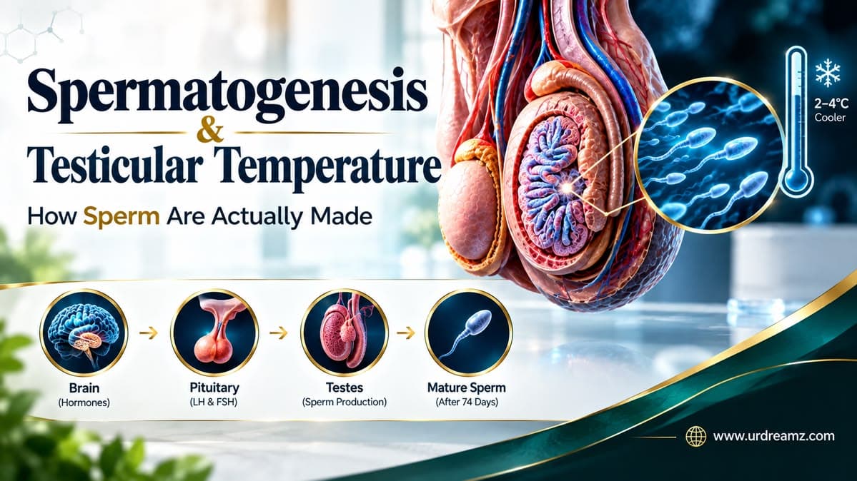 Spermatogenesis & Testicular Temperature: The Complete Molecular Physiology of How Sperm Are Actually Made
