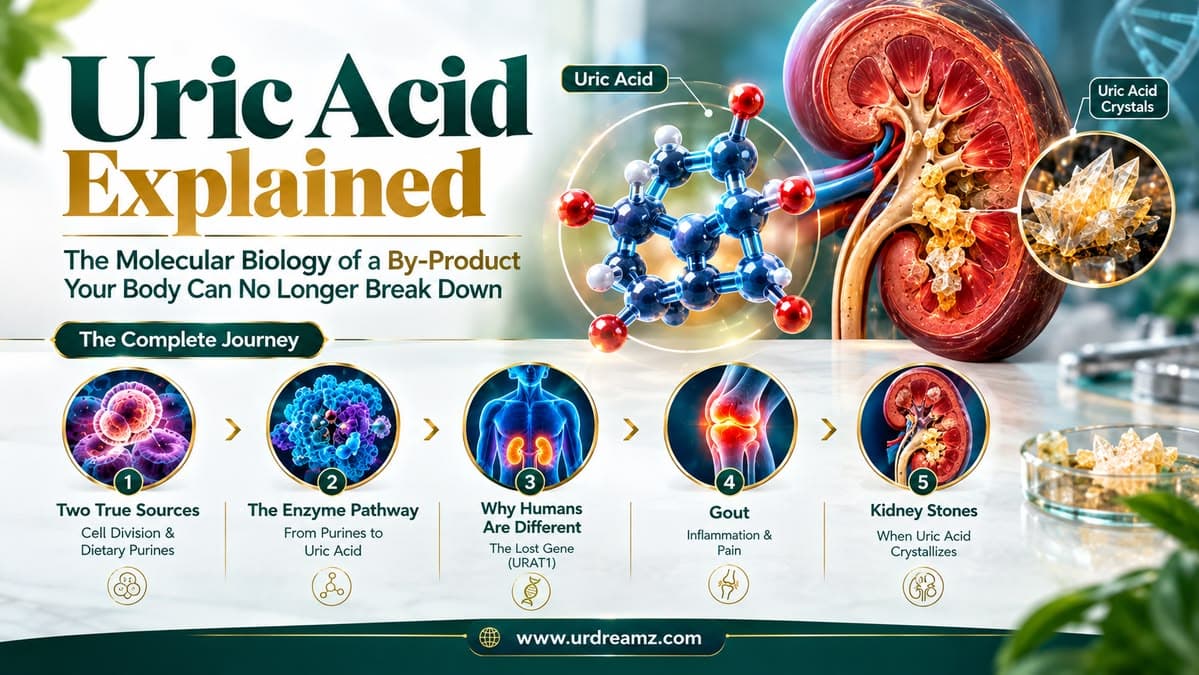 Uric Acid Explained: The Molecular Biology of a By-Product Your Body Can No Longer Break Down - secondary image