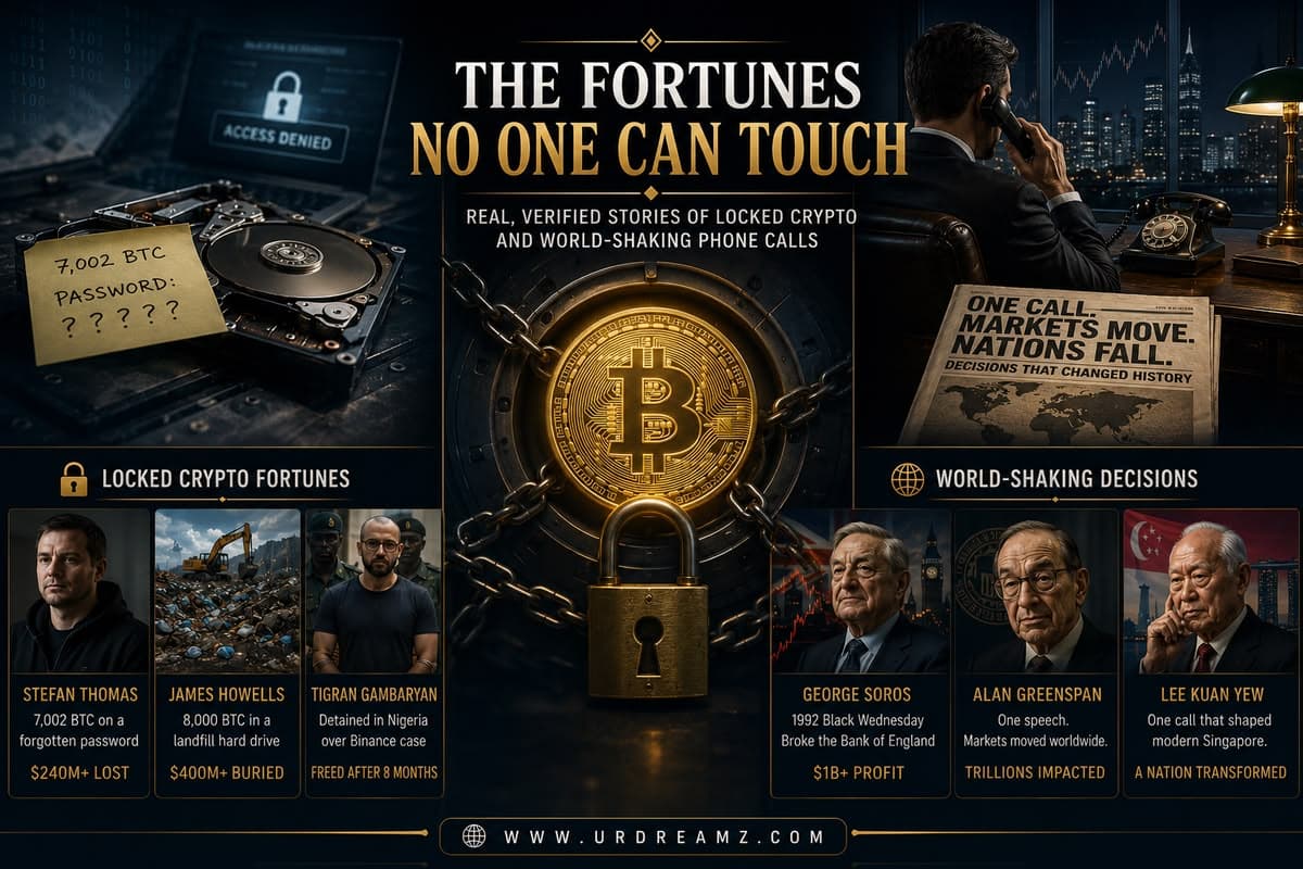 The Fortunes No One Can Touch: Real, Verified Stories of Locked Crypto and World-Shaking Phone Calls