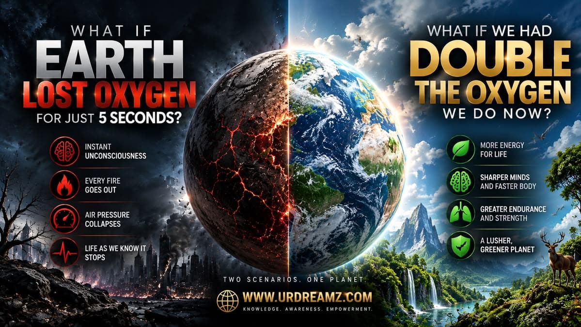 What If Earth Lost Oxygen for Just 5 Seconds? (And What If We Had Double the Oxygen We Do Now?)