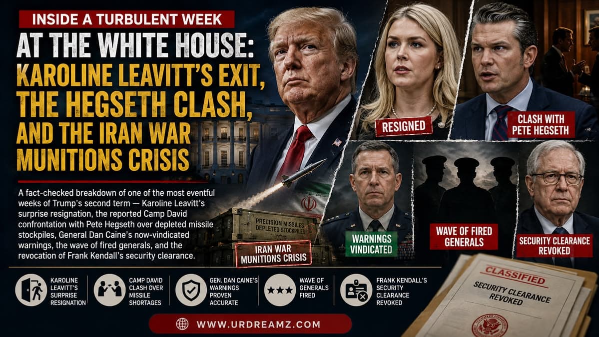 Inside a Turbulent Week at the White House: Karoline Leavitt's Exit, the Hegseth Clash, and the Iran War Munitions Crisis - secondary image