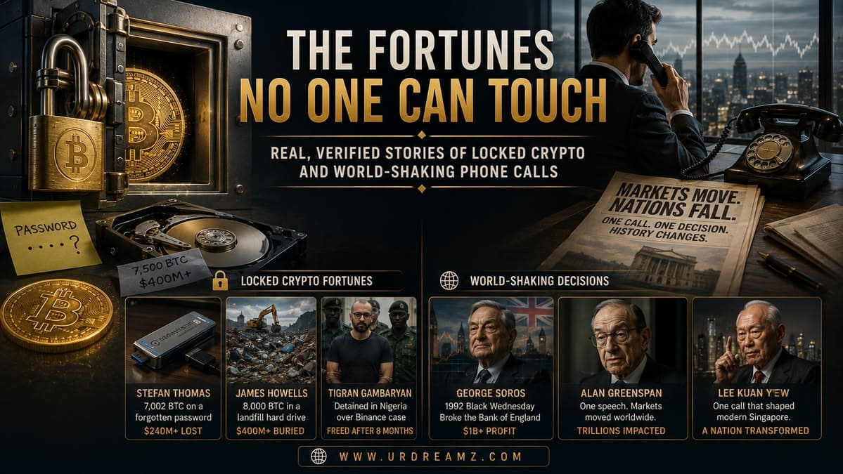 The Fortunes No One Can Touch: Real, Verified Stories of Locked Crypto and World-Shaking Phone Calls - secondary image