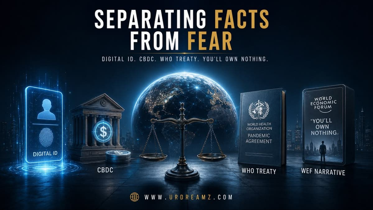 Digital ID, CBDC, the WHO Treaty, and "You'll Own Nothing": Separating What's Real From What's Exaggerated