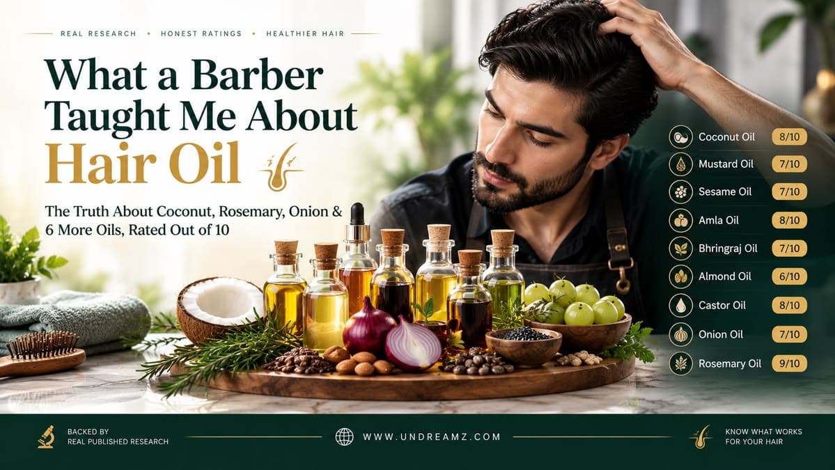 What a Barber Taught Me About Hair Oil: The Truth About Coconut, Rosemary, Onion & 6 More Oils, Rated Out of 10 - secondary image