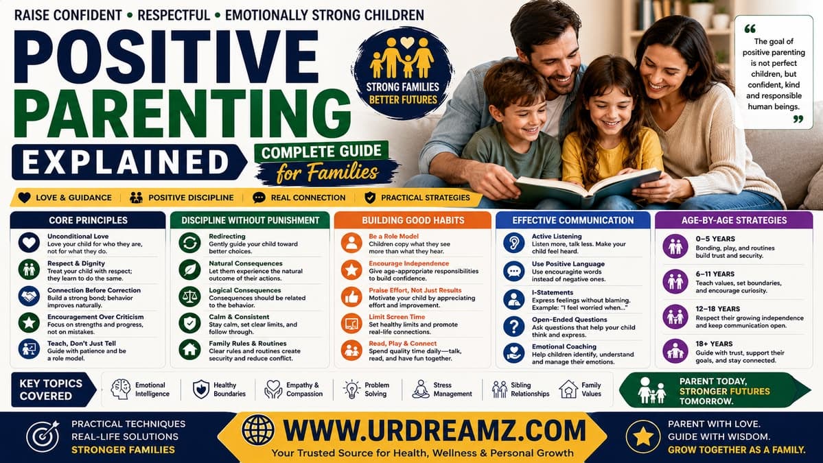 Positive Parenting Explained: Principles, Discipline Techniques, Communication, Habits and Complete Guide for Families