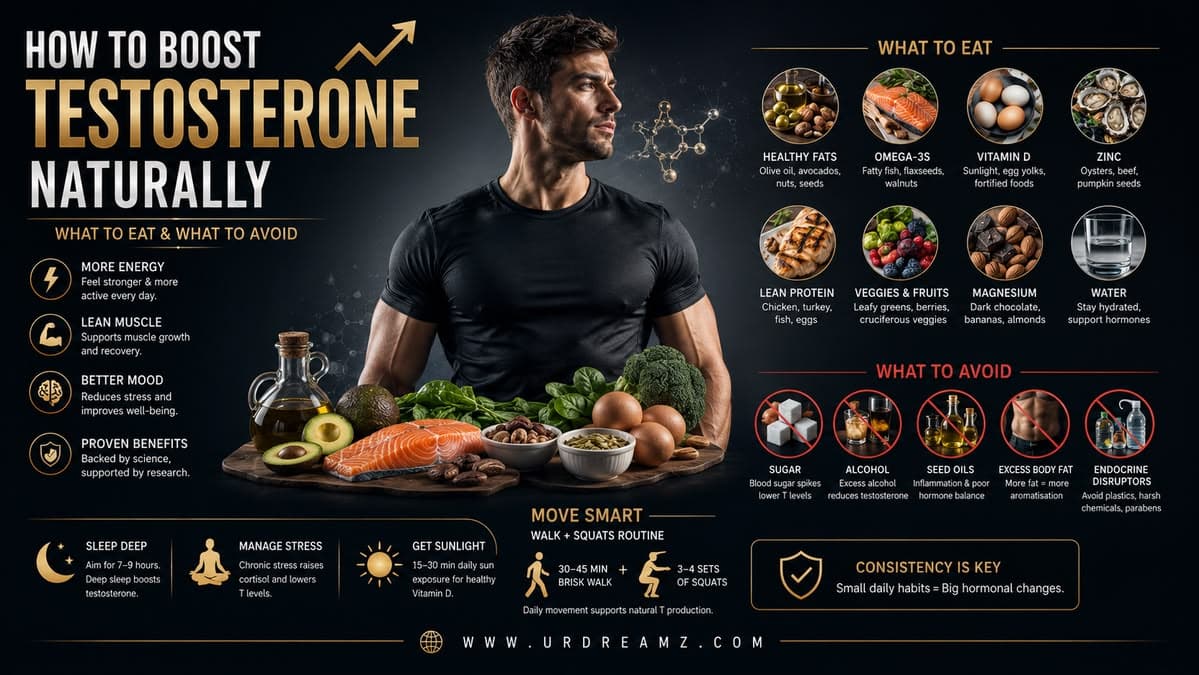 How to Boost Testosterone Naturally: What to Eat & What to Avoid - secondary image