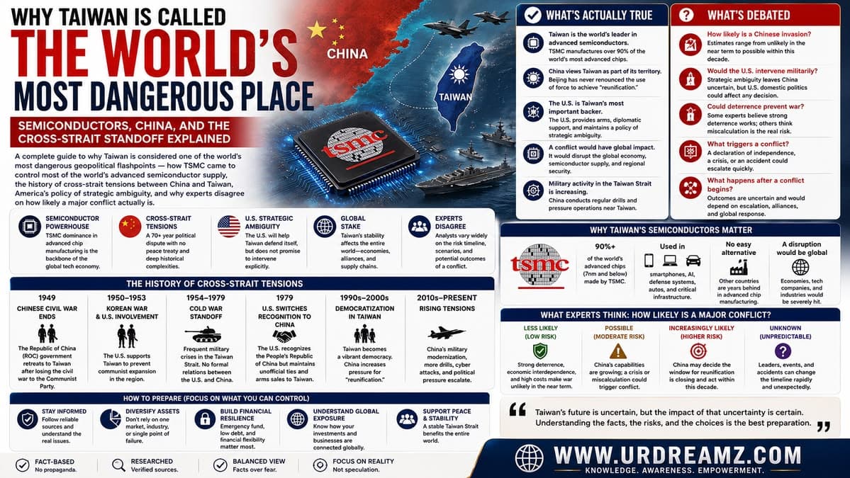 Why Taiwan Is Called the World's Most Dangerous Place: Semiconductors, China, and the Cross-Strait Standoff Explained - secondary image