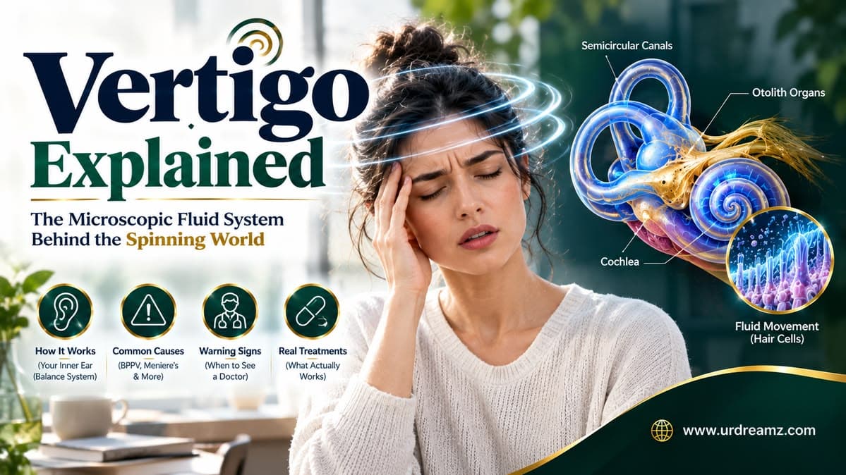 Vertigo Explained: Why the World Suddenly Starts Spinning — And the Microscopic Fluid System Behind It