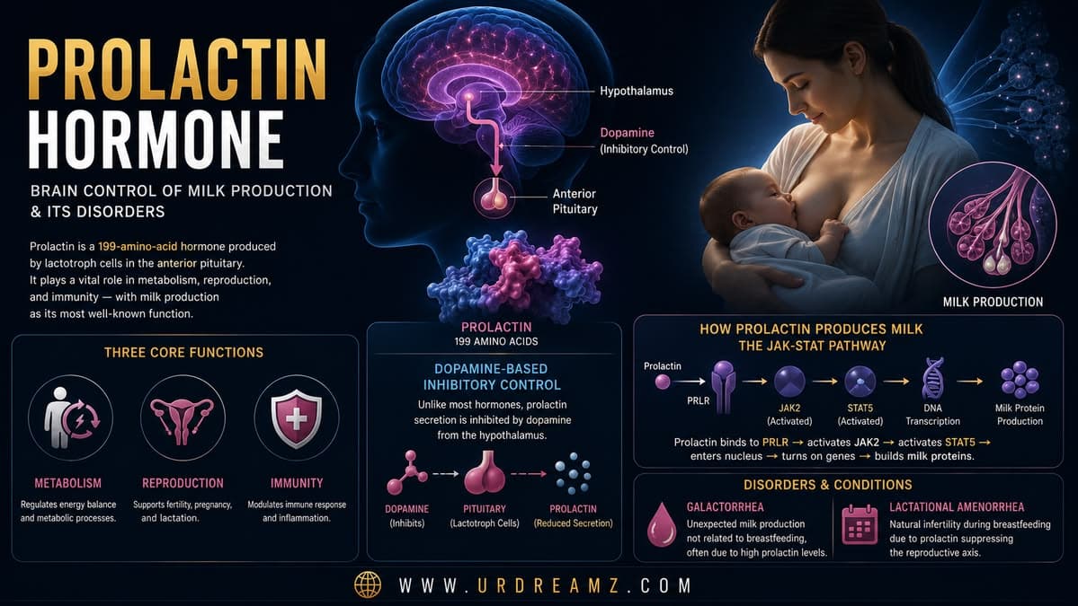 Prolactin Hormone: Brain Control of Milk Production & Its Disorders - secondary image