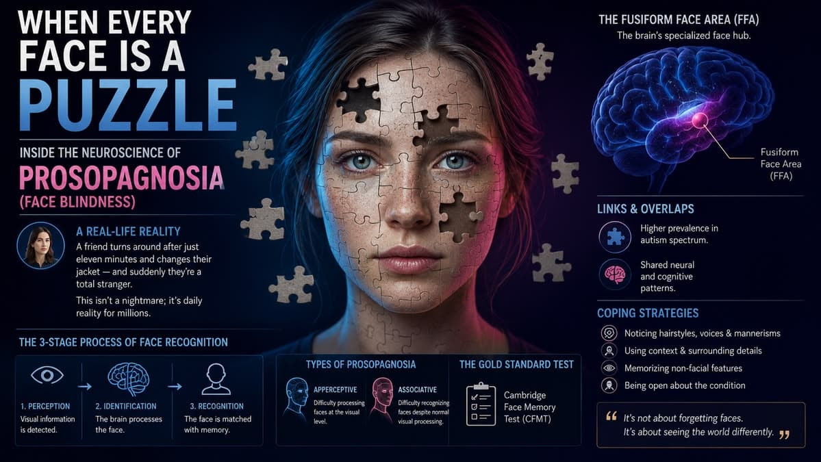 When Every Face Is a Puzzle: Inside the Neuroscience of Prosopagnosia (Face Blindness) - secondary image
