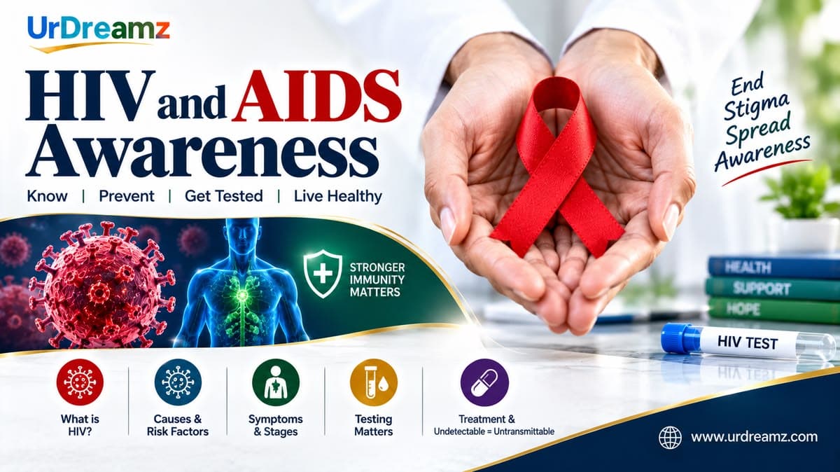 HIV and AIDS Awareness: Meaning, Causes, Symptoms, Transmission, Testing, and Treatment
