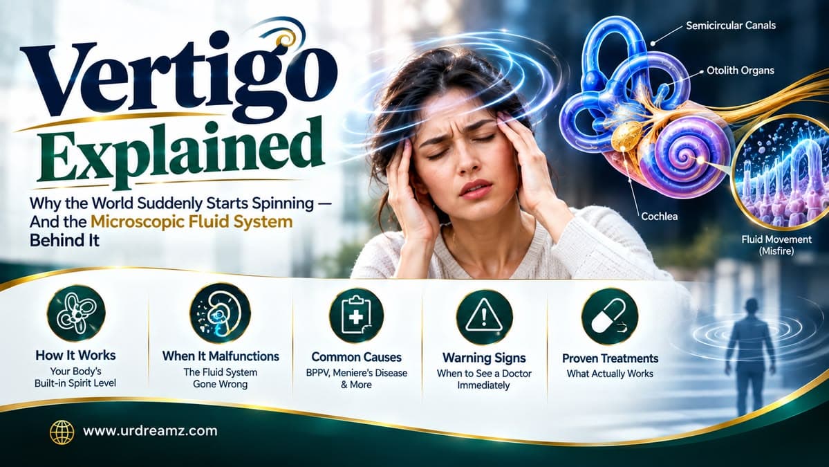 Vertigo Explained: Why the World Suddenly Starts Spinning — And the Microscopic Fluid System Behind It - secondary image