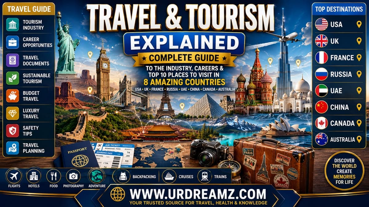 Travel & Tourism Explained: Complete Guide to the Industry, Careers and Top 10 Places to Visit in 8 Amazing Countries