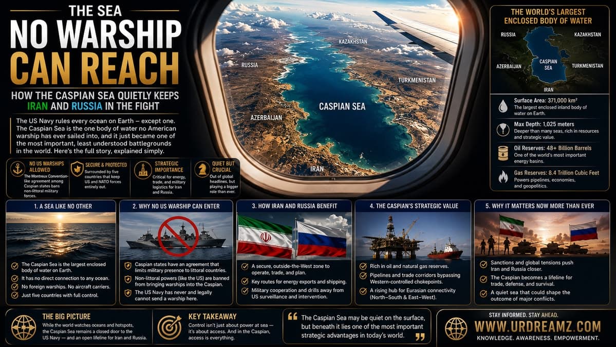 The Sea No Warship Can Reach: How the Caspian Sea Quietly Keeps Iran and Russia in the Fight - secondary image