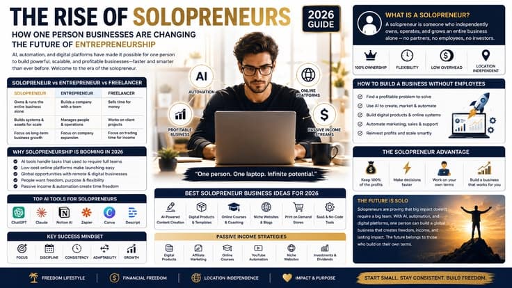 The Rise of Solopreneurs: How One Person Businesses Are Changing the Future of Entrepreneurship