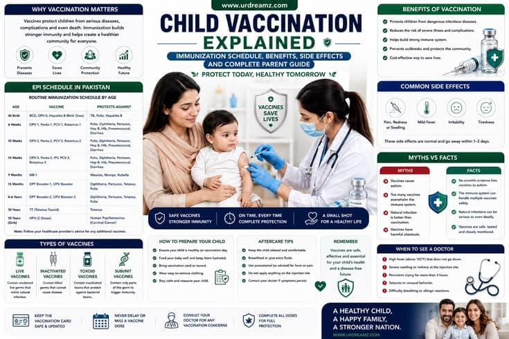 Child Vaccination Explained: Immunization Schedule, Benefits, Side Effects and Complete Parent Guide