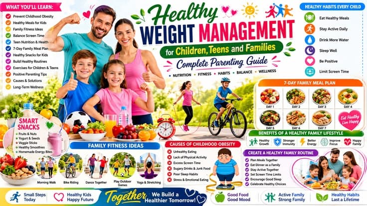 Healthy Weight Management for Children, Teens and Families: Complete Parenting Guide