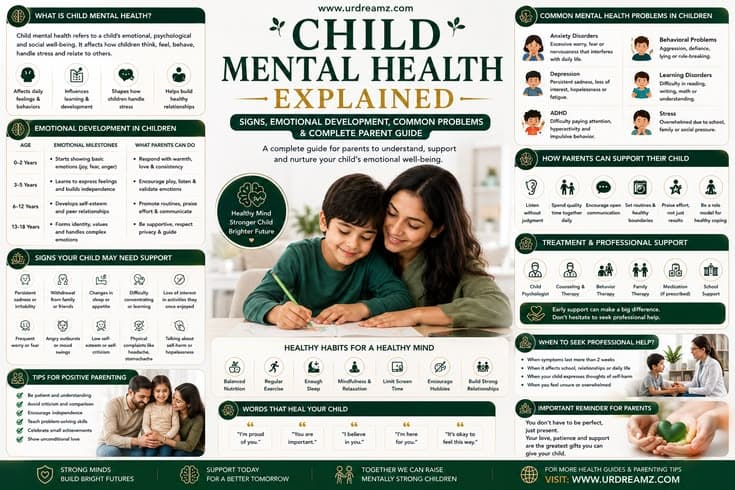Child Mental Health Explained: Signs, Emotional Development, Common Problems and Complete Parent Guide