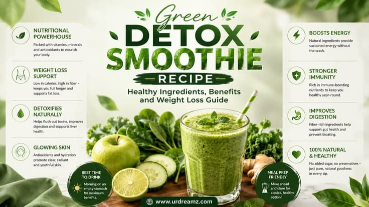 Green Detox Smoothie Recipe: Healthy Ingredients, Benefits and Weight Loss Guide