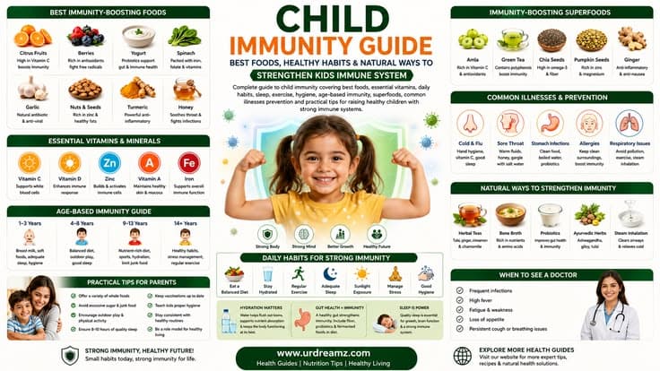 Child Immunity Guide: Best Foods, Healthy Habits and Natural Ways to Strengthen Kids Immune System