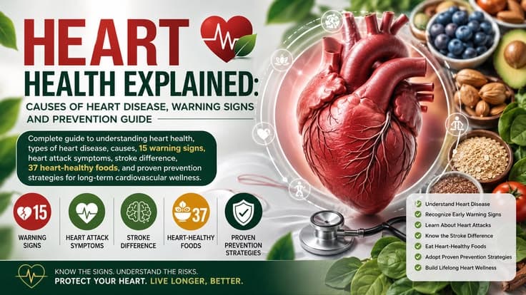 Heart Health Explained Causes of Heart Disease, Warning Signs and Prevention Guide