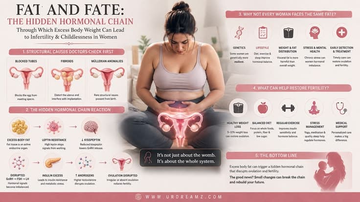 Fat and Fate: The Hidden Hormonal Chain Through Which Excess Body Weight Can Lead to Infertility and Childlessness in Women - secondary image