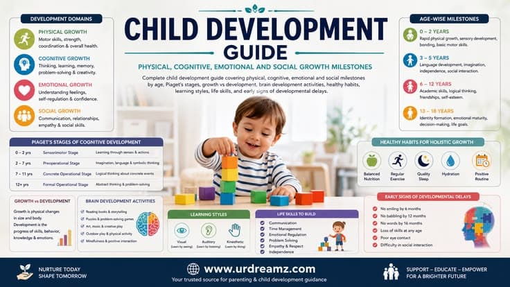 Child Development Guide: Physical, Cognitive, Emotional and Social Growth Milestones