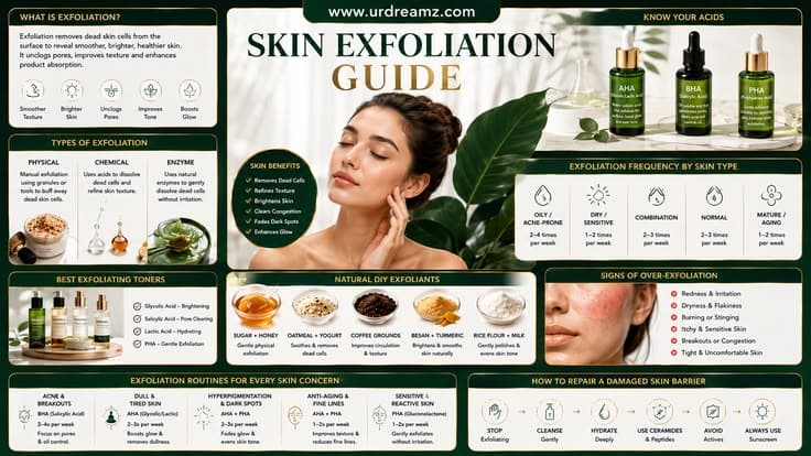 Skin Exfoliation Guide: Physical vs Chemical, AHA vs BHA vs PHA, How to Exfoliate Properly and Best Routine for Every Skin Type