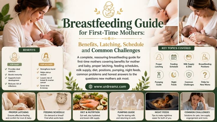 Breastfeeding Guide for First-Time Mothers: Benefits, Latching, Schedule and Common Challenges